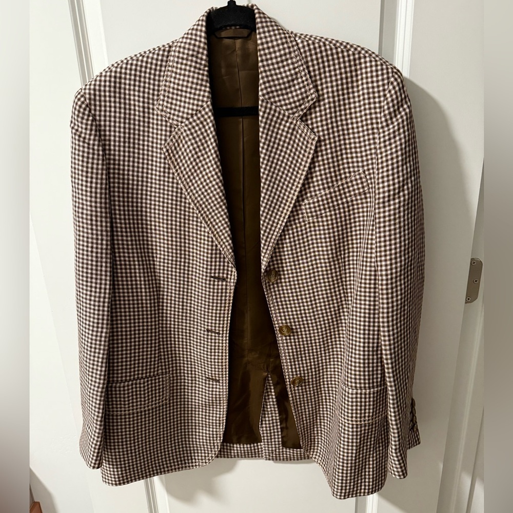 Acne studios gingham blazer